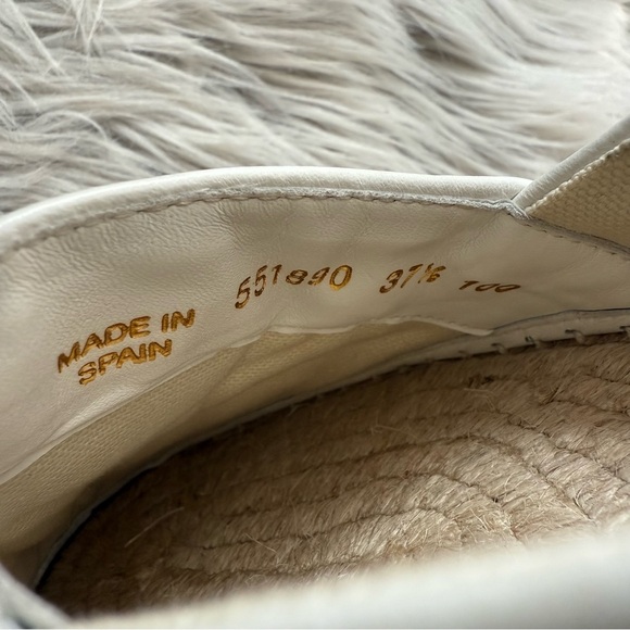 GUCCI Marmont Double G Logo Espadrilles Size 37.5 (7.5) - Picture 9 of 13